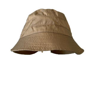 NWT Scala tan nylon bucket hat